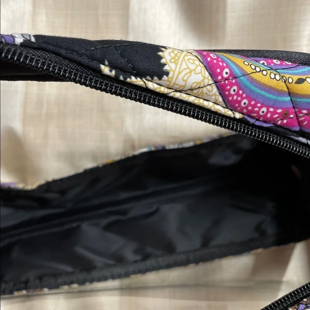 Three Piece Vibrant Floral Cosmetic Bag Set NWT